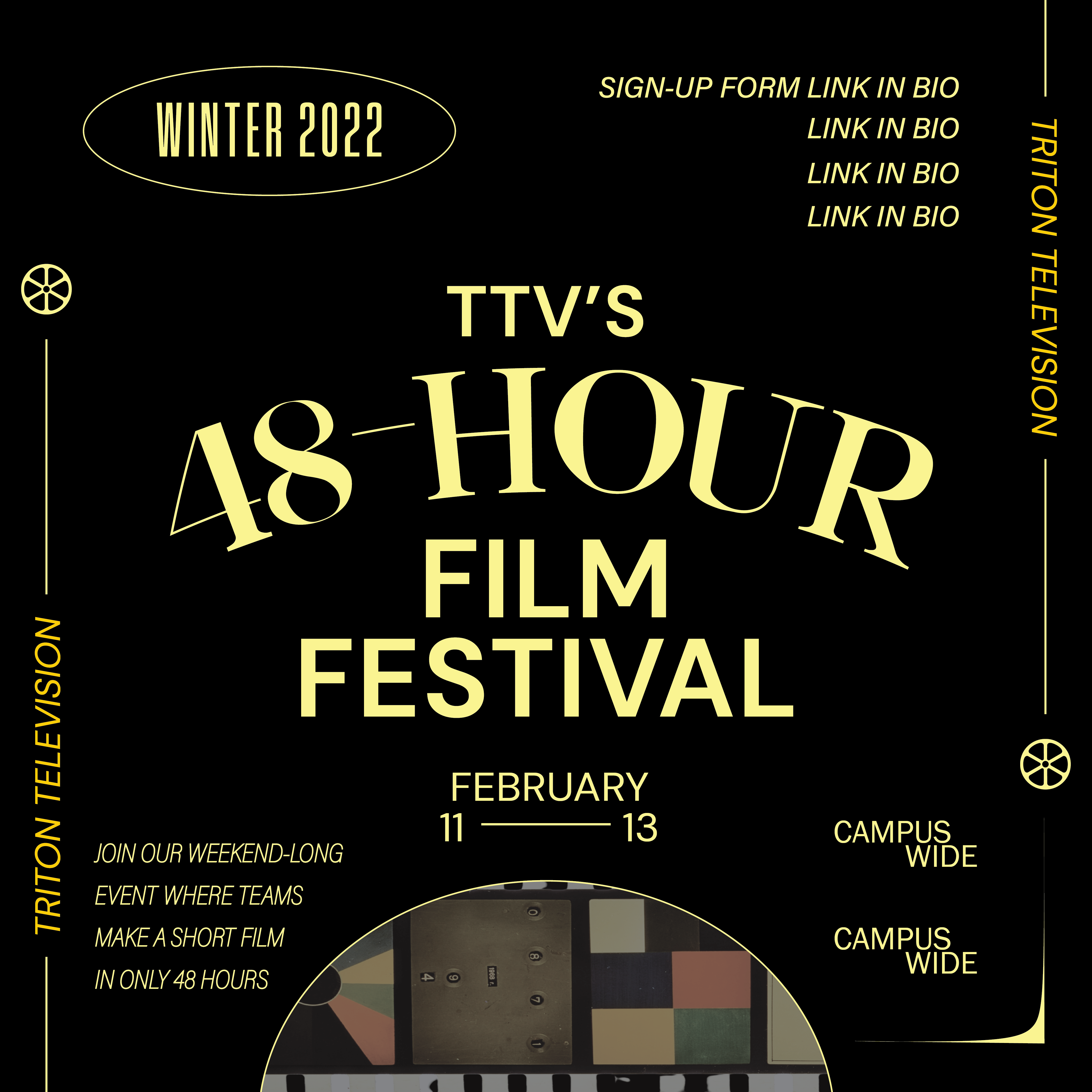 TTV's 48 Hour Film Festival 2022 Flyer